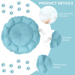 Qpets Cat Bed for All Season Use featuring Adjustable Drawstring Edge and Soft Cotton Cushion