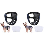 Qpets Pet Diapers for Female Dogs with 3 Absorption Cotton Pads and Breathable Mesh Fabric | Fits 13.7–16.9 in Waist 2pcs