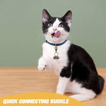 Qpets Mini Dog Collar Charms Bells for Cats and Puppies with Snap Clip | 4 Pack Silver