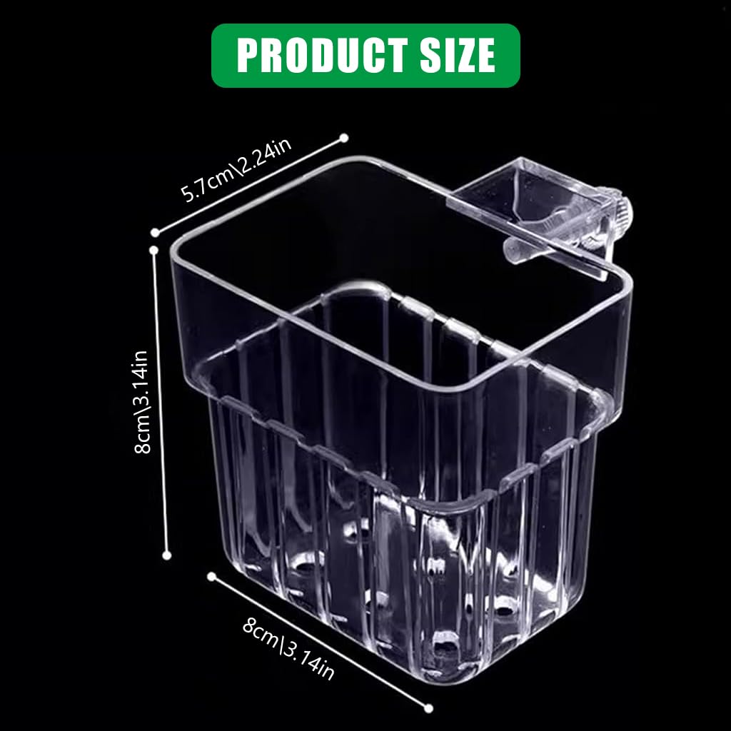 Qpets Aquarium Plant Holder for Glass Fish Tanks with Screw Fixed Design 8 x 8 x 5.7 cm 3 pcs