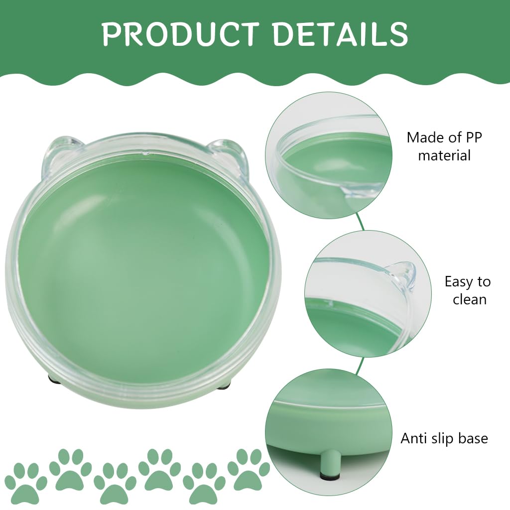 Qpets Cat Bowl for Cats and Dogs with 10° Tilted Stand & 13cm Diameter | PP Holder