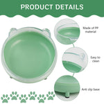 Qpets Cat Bowl for Cats and Dogs with 10° Tilted Stand & 13cm Diameter | PP Holder
