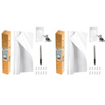 Qpets Cat Scratcher Pad for Wall Cabinet Couch and Floor 45x100cm 2PCS | Clear PVC Self-Adhesive Protector