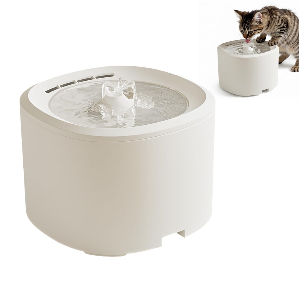 Qpets® Cat Water Fountain, Ultra Quiet Automatic Cat Dog Water Dispenser, 3L Large Capacity Pet Drinking Fountain for Week-Long Fresh Water with 3 Flow Modes & Smart Circulating Filtration System