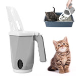Qpets Cat Litter Shovel for Easy Cleaning with Integrated Waste Bin and Bag Dispenser | 3 in 1 Tool