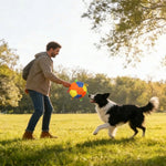 Qpets Herding Ball for Dogs with Multiple Handles and Reinforced Double-Layer Construction