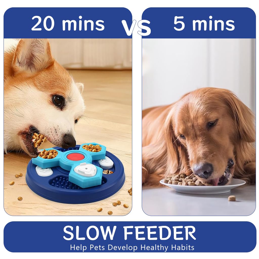 Qpets Lick Pads for Dogs featuring Anti Slip Suction Cups with 20CM Food Grade Silicone | 7.9in Square Slow Feeding Mat for Bathing and Grooming