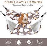 Qpets Winter Hammock Bed for Small Animals featuring 4 Inlets and Roof | 30×30 cm Plush Hanging House
