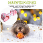 Qpets Hamster House for Play and Rest with Central Tunnel 51x17x19cm Soft Cotton Hideout