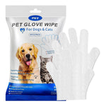 Qpets Pet Grooming Mitts 6 Counts for Dogs and Cats with Waterless Cleaning | Gentle Fur and Dirt Removal