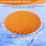 Qpets Dog Toys for Interactive Fetch with 7.2 in Flying Disc featuring Aerodynamic TPR Rubber | Bright Orange Floating Toy for All Breeds