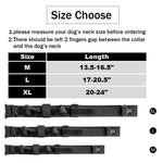 Qpets Dog Collar for Training with Quick Release Metal Buckle and Strap Handle | Adjustable Nylon 17–20.5 in for Small Medium Large Dogs