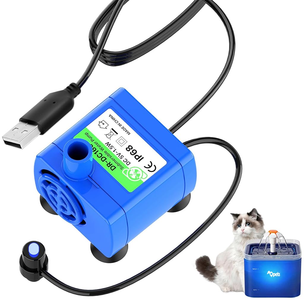 Upgraded USB Silent Pet Water Pump 160L/h Max