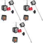 Qpets Fishing Net for Betta Tank featuring 3.1×3.1 in Square Frame and 18 in Retractable Handle | 3PCS