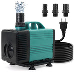 Qpets Submersible Water Pump for Aquarium and Pond with 70W 5000L/H Power | Bottom Suction Cups