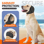Qpets Dog Ear Protectors for Anxiety Relief with Adjustable Chin Strap | 3PCS Set