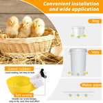 Qpets Chicken Water Cups for Poultry with Auto Refill System 3.35 in Bowls | Pack of 6