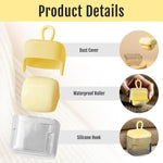 Qpets Mini Lint Roller for Travel and Clothes with Rubber Loop Handle | Washable Reusable Design