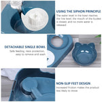 Qpets Dog Bowl for Travel and Outdoor Use with 800ml and 300ml Dual Capacity | Food‑Grade PP TPR Folding Design