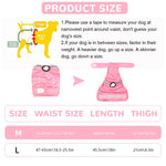 Qpets Female Dog Diapers for Heat Cycles with Reflective Strip and Elastic Waist 12.5–18.5 in