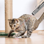 Qpets Cat Chasing Toy for Interactive Play with 4 in 1 Laser Pen and Stainless Steel Body