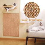 Cat Scratcher Mat 30 x 60 cm Sisal Hemp Cat Scratcher Mat Anti-Slip Cat Scratcher Floor Pad Cat Bed Liner Durable Sisal Hemp Cat Scratcher Mat Sofa Protection