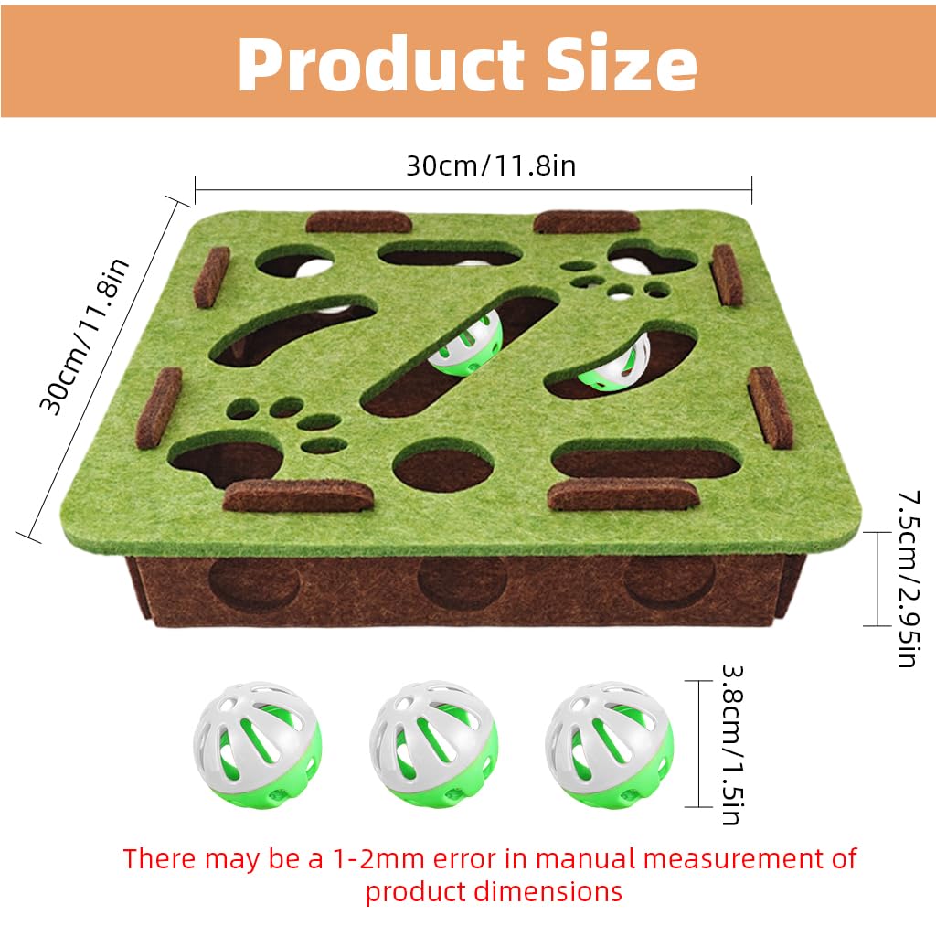 Qpets Cat Turntable Toy for Interactive Play with 3 Layer Track and Feather Teaser | Treat Dispenser and ABS Construction