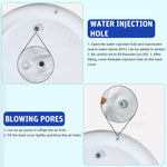 Qpets Inflatable Pet Cooling Water Pad for Dogs and Cats with Manual Air Pump 25.5 in | Non-Toxic PVC Cartoon Mat