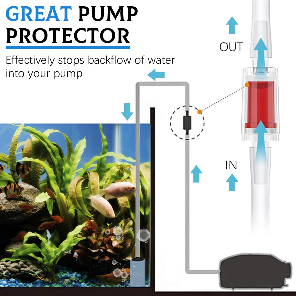 Qpets Fish Tank Oxygen Tube for Aquarium Air Pump with 4m Pipe and 2 Air Stones | Secure Suction Cups