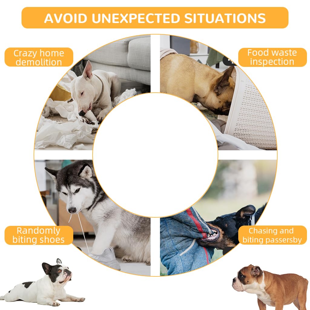 Qpets Mesh Dog Muzzle for Bulldogs with Adjustable Quick Release Buckle | Breathable Summer Comfort