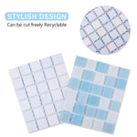 Qpets Cat Cooling Mat for Small Pets featuring Cooling Ceramics 30x30 cm Blue Mosaic Design