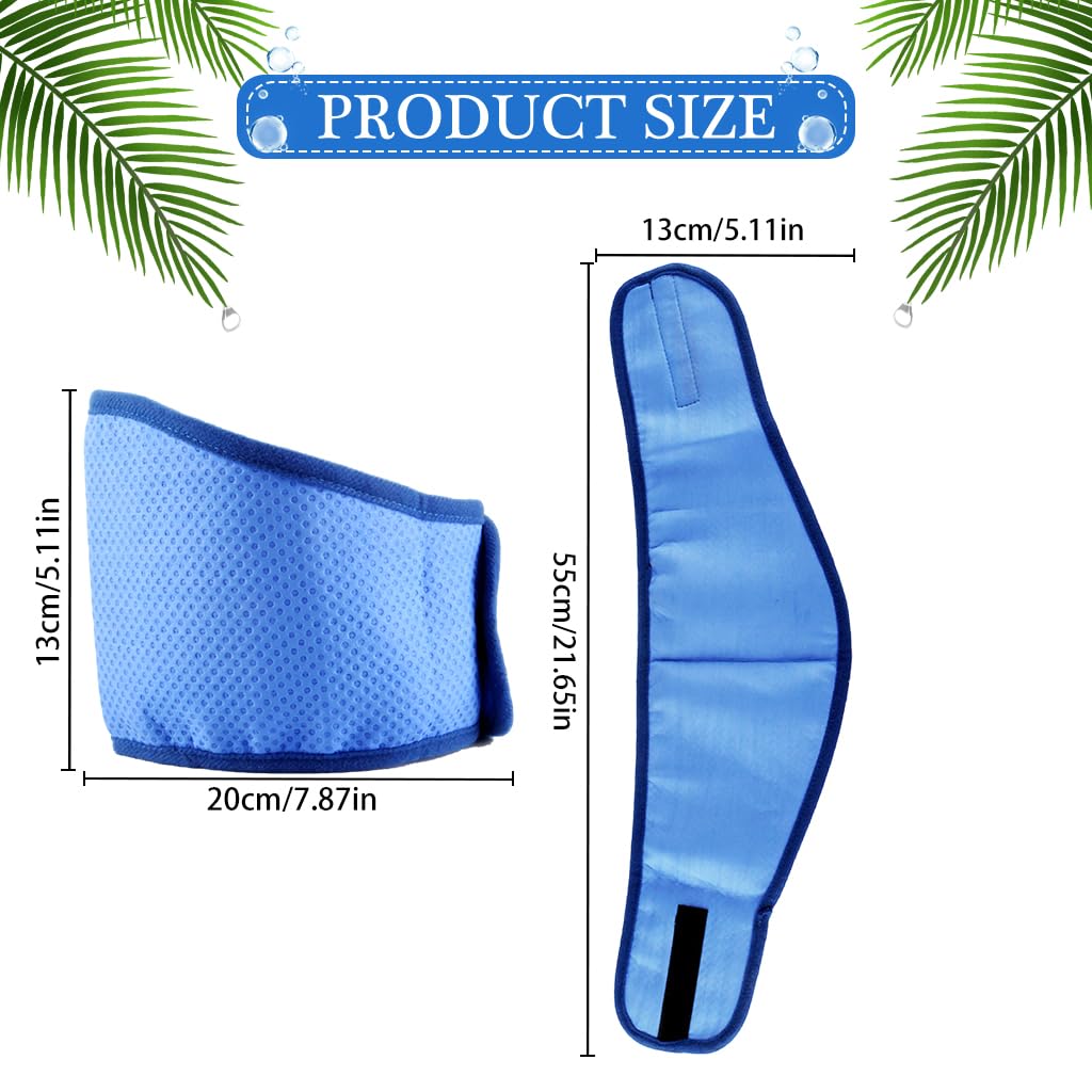 Qpets Cooling Collar for Dogs and Cats featuring Hook and Loop Closure 42–53CM | Keeps Pets Cool During Summer Walks