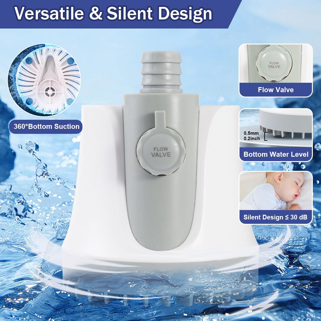 Qpets Aquarium Water Pump for Fish Tanks with 25W Motor 1500L/H Flow | Adjustable Filtration System