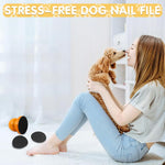 Qpets® Dog Nail Filer, Manual Dog Nail File Board Cat Dog Grooming Tool, Stress Free Cat Dog Claw Care Nail Filing for Dog Nail Grinder Wooden Handle Dog Nail Filer