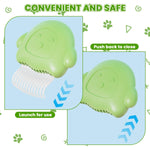 Qpets Cat Grooming Brush for Sensitive Cats with 13 Curved Blunt Bristles & ABS Handle | Gentle Hair Remover