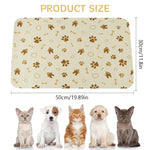 Qpets Dog Mat for Feeding and Play Areas with Diatomaceous Absorption 50x30CM | Easy Clean