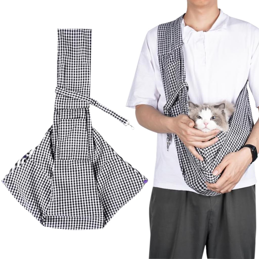 Qpets Dog Carrier Bag for Outdoor Travel with Snap Button Design and Cotton Liner | Fits Pets up to 7.5kg