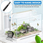 Qpets Aquarium Fish Net for Tank Maintenance with 19–33 in Telescopic Handle and Fine Nylon Mesh
