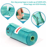 Qpets KadogyPet Dog Poop Bags for Walks with Leakproof Design and 120 Count | 9×13 in Biodegradable HDPE+EPI Material
