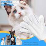 Qpets Pet Grooming Mitts 6 Counts for Dogs and Cats with Waterless Cleaning | Gentle Fur and Dirt Removal