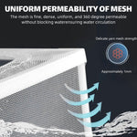 Qpets Aquarium Fish Breeding Box for Fry Protection with Suction Cups and Nylon Mesh 16x15x15.5cm