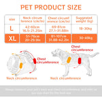 Qpets Dog Harness for Large Dogs 30–49 kg with Reflective Strips and Seat Belt Lock | Oxford Fabric Adjustable Vest