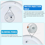 Qpets Cat Water Bed Mat for Summer Cooling with Air Pump and Built-in Fish Toys | 39.37 in Anti-Scratch Thick PVC for Indoor Cats