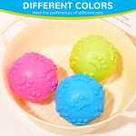 Qpets Dog Ball Toys for Fetch Play with 2.5 in Squeaky Design and TPR Material | 3 Pack