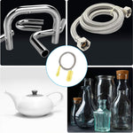 Qpets Dual Head Pipe Cleaning Brushes for Aquarium and Drain | 61 in Flexible 304 Stainless Steel Core