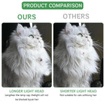 Qpets Cat Collar Laser Pointer for Interactive Play with Dual Laser Modes and USB Rechargeable Silicone Design