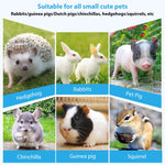 Qpets Rabbit Cage Mat 9.8×13.5 in with Hollow Holes and 8 Fixed Clips for Small Pets