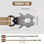 Qpets® Bungee Dog Leash with Dual Handles 47-70 Inches Stretchy Tactical Bungee Dog Leash with Secure 360 ° Swivel Locking Clasp & Seat Belt InsertDog Leash Bungee for Walking, Driving with Dog