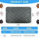 Qpets Thermal Pet Heating Pad for Winter Warmth with Anti Slip Bottom and Reversible Fleece 58x88cm