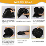 Qpets Cat Tent for Outdoor and Indoor Use with Dual Zip Mesh Doors & Steel Frame | 43.3 x 23.6 x 15 in Breathable Mesh and Oxford Cloth Base